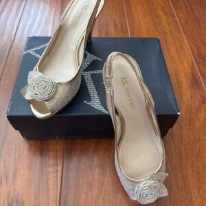 Anne Klein Aketta Peep Toe Sling Back Shoes